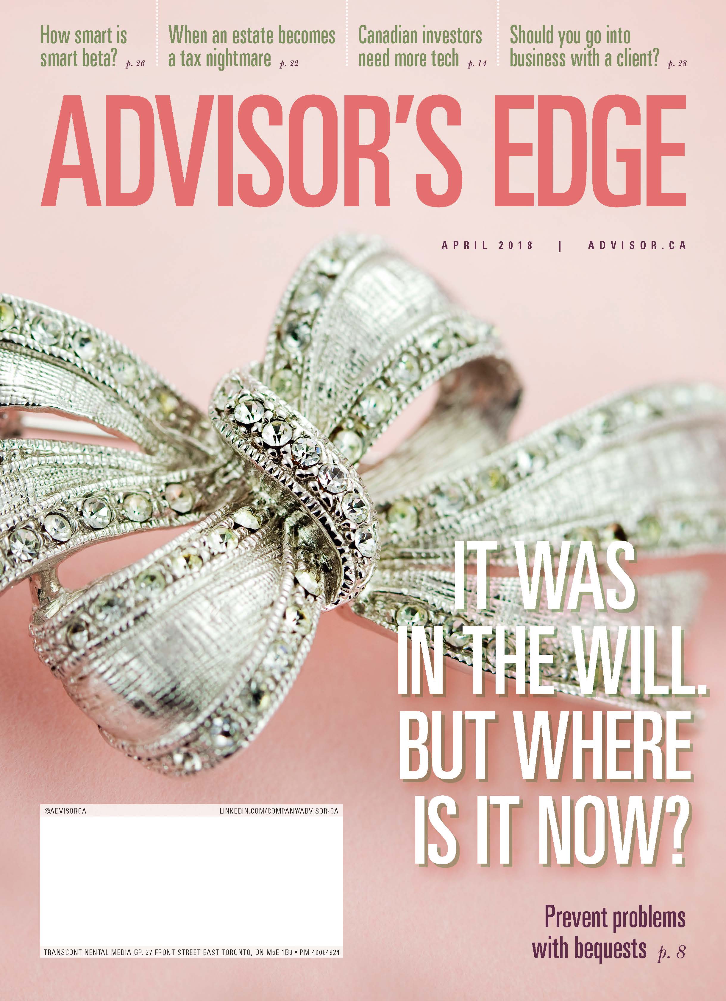 Advisor&rsquo;s Edge – 1 avril 2018