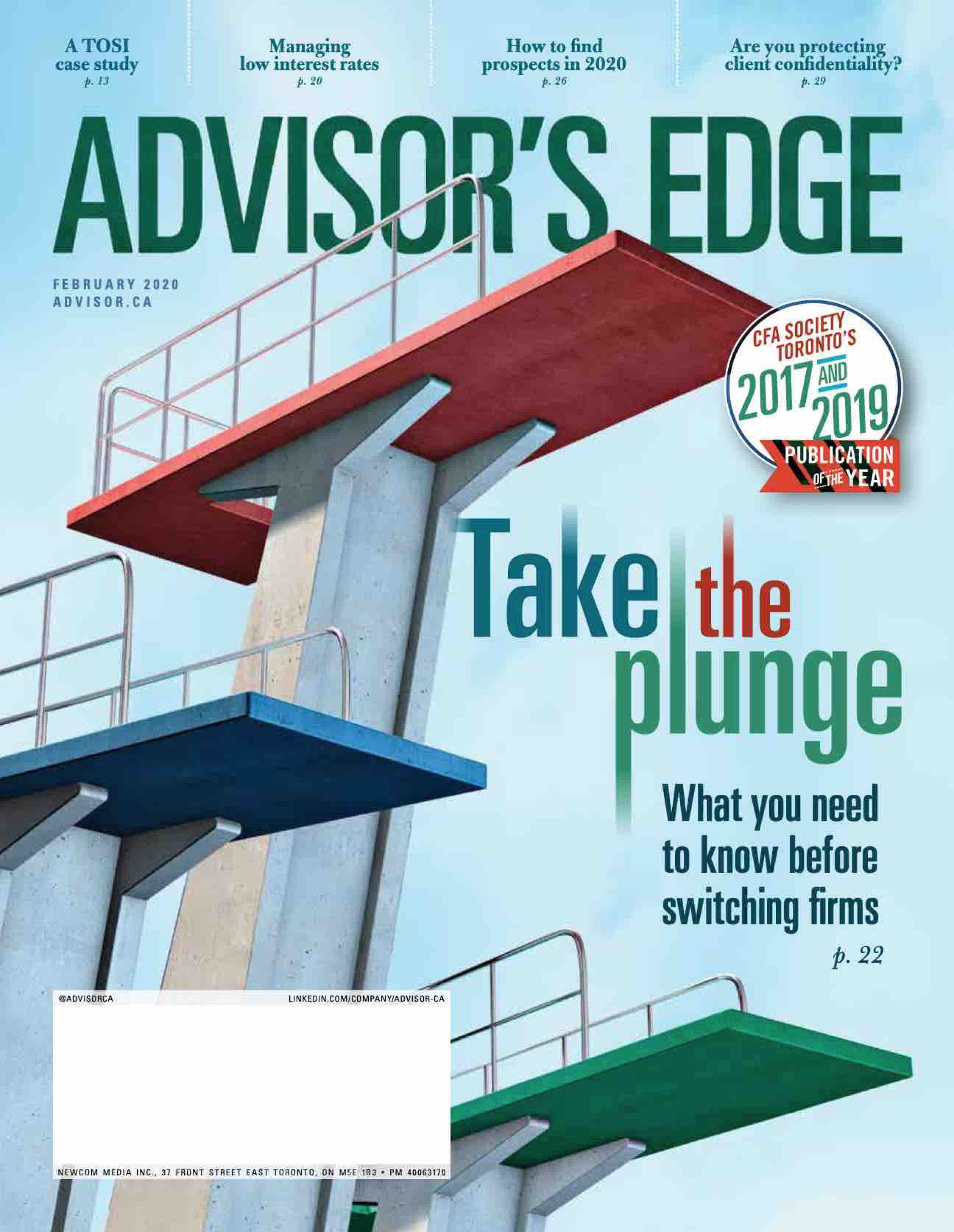 Advisor&rsquo;s Edge – 1 février 2020