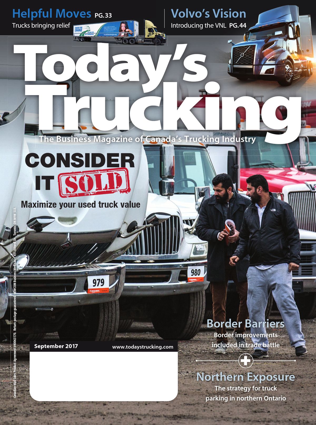 Today&rsquo;s Trucking – 1 septembre 2017