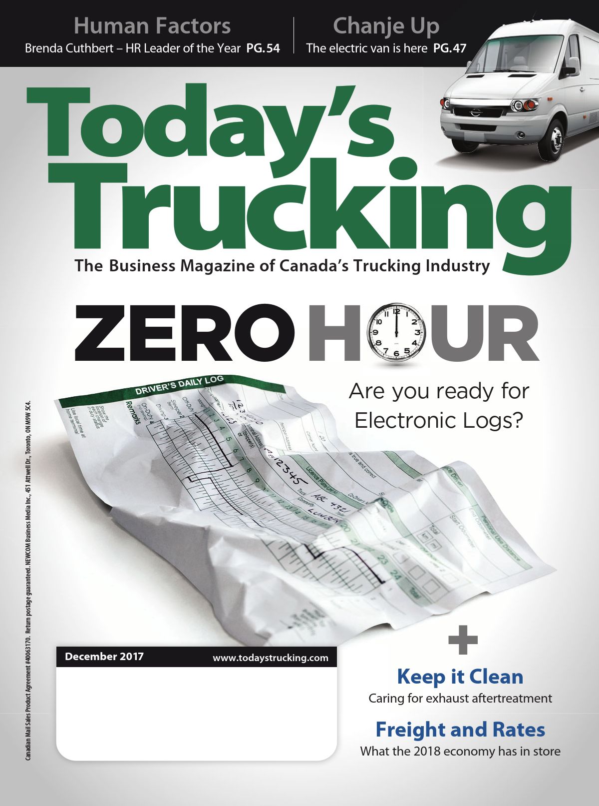 Today&rsquo;s Trucking – 1 décembre 2017