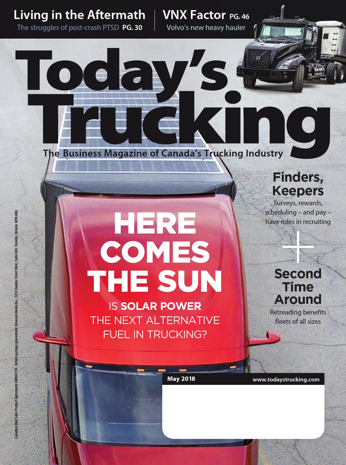 Today&rsquo;s Trucking – 1 mai 2018
