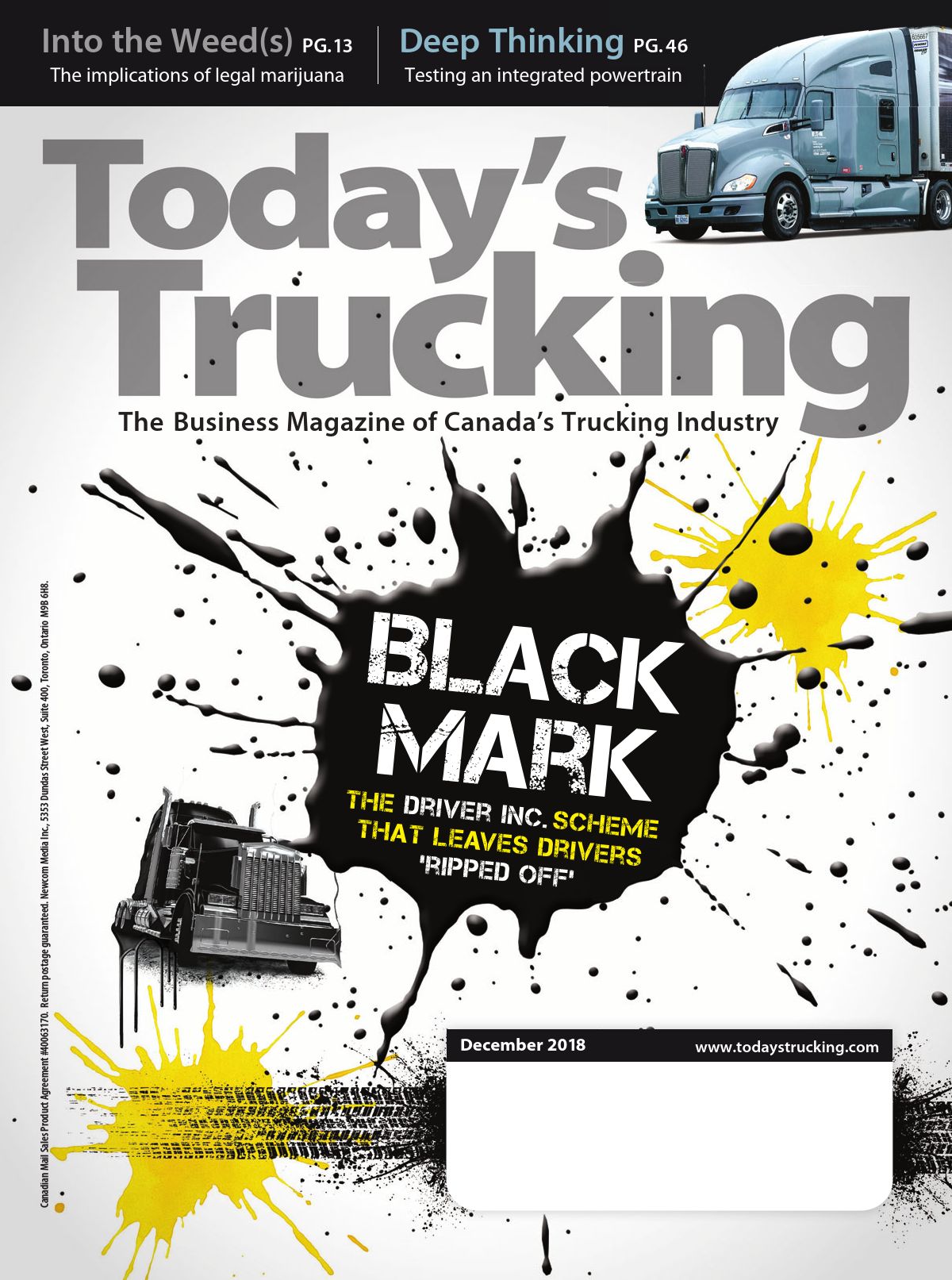 Today&rsquo;s Trucking – 1 décembre 2018