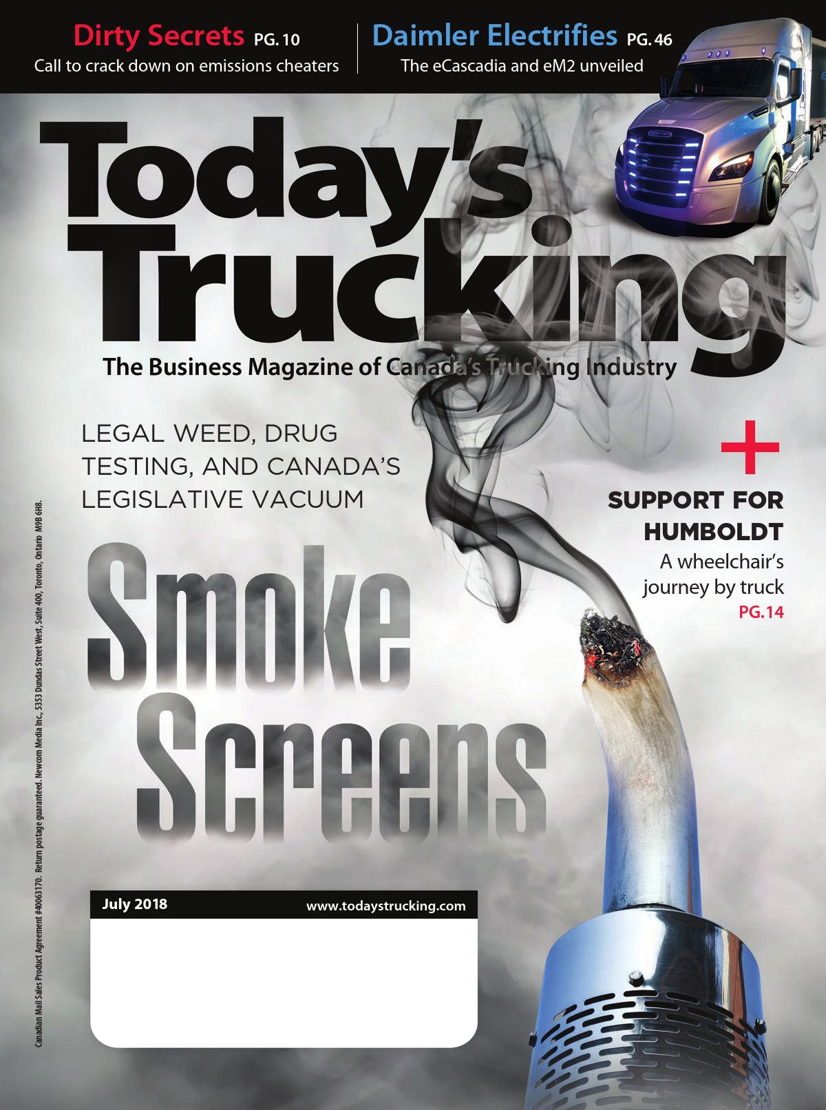 Today&rsquo;s Trucking – 1 juillet 2018