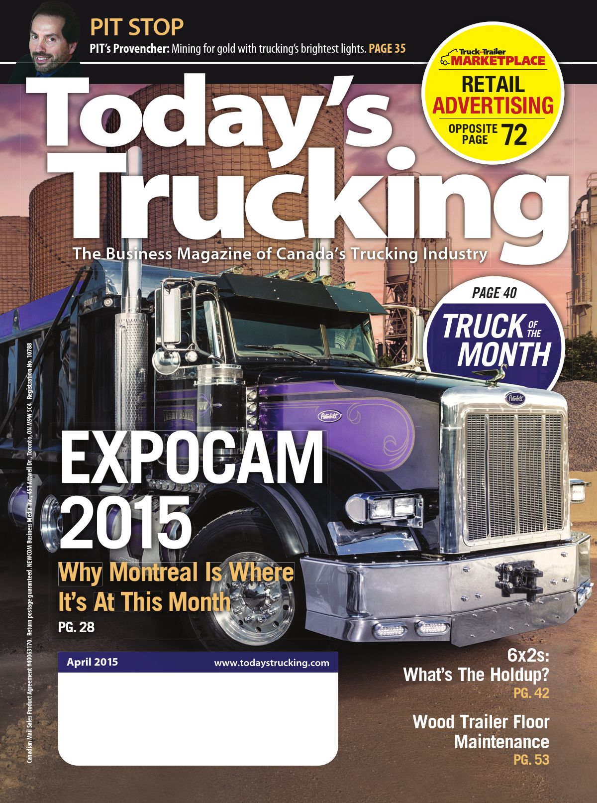 Today&rsquo;s Trucking – April 2015
