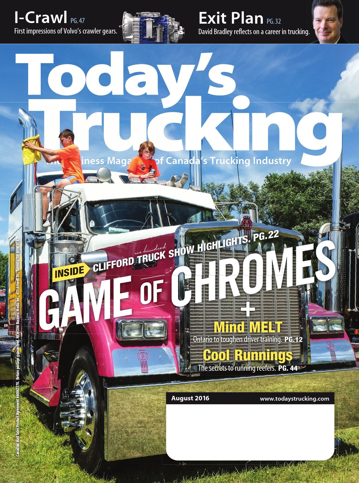 Today&rsquo;s Trucking – August 2016