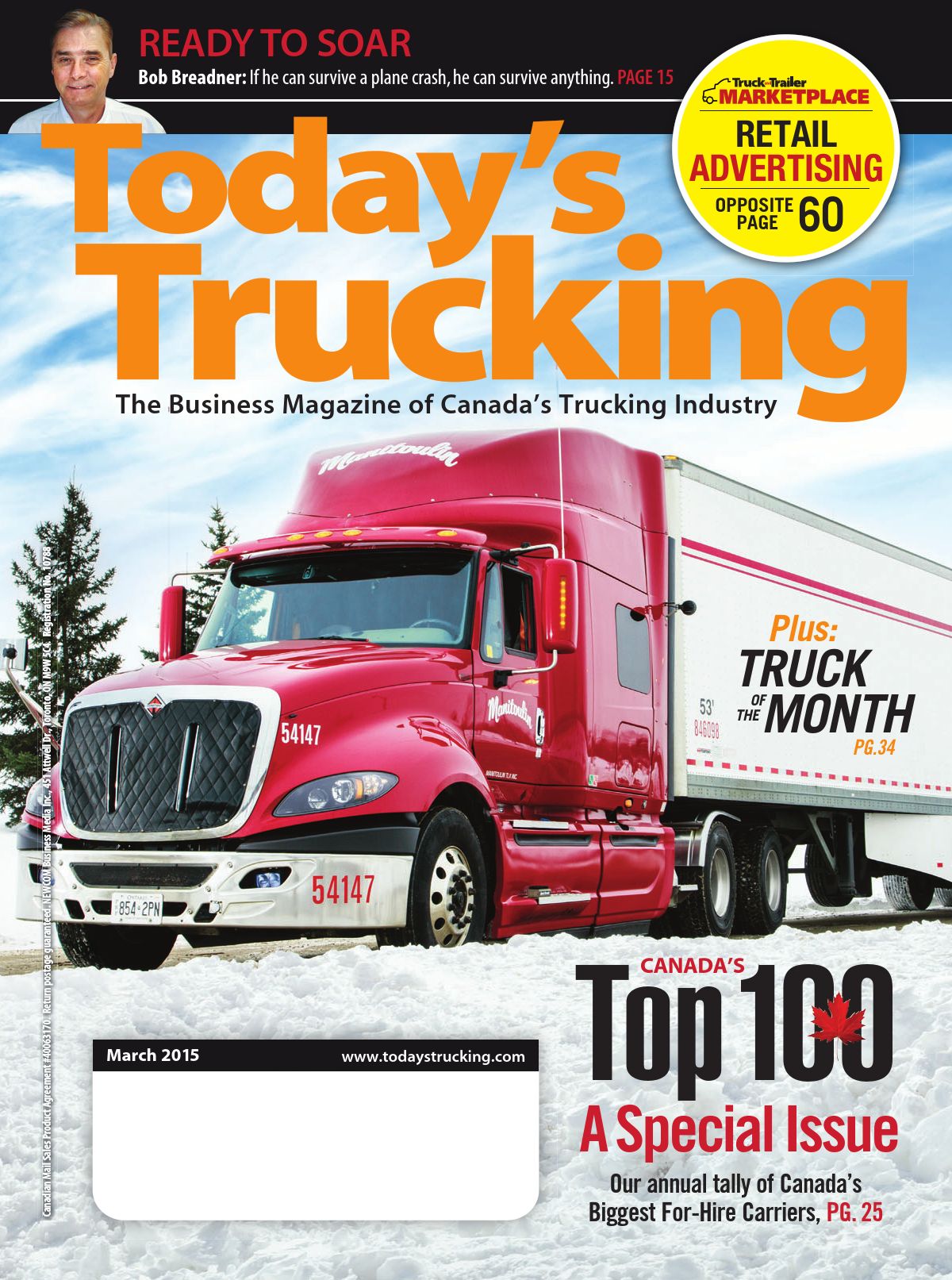 Today&rsquo;s Trucking – March 2015