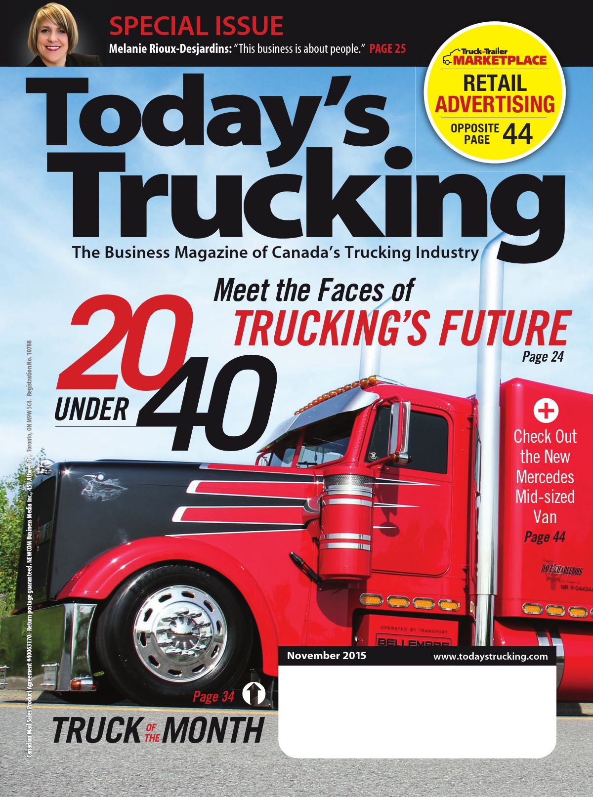 Today&rsquo;s Trucking – November 2015