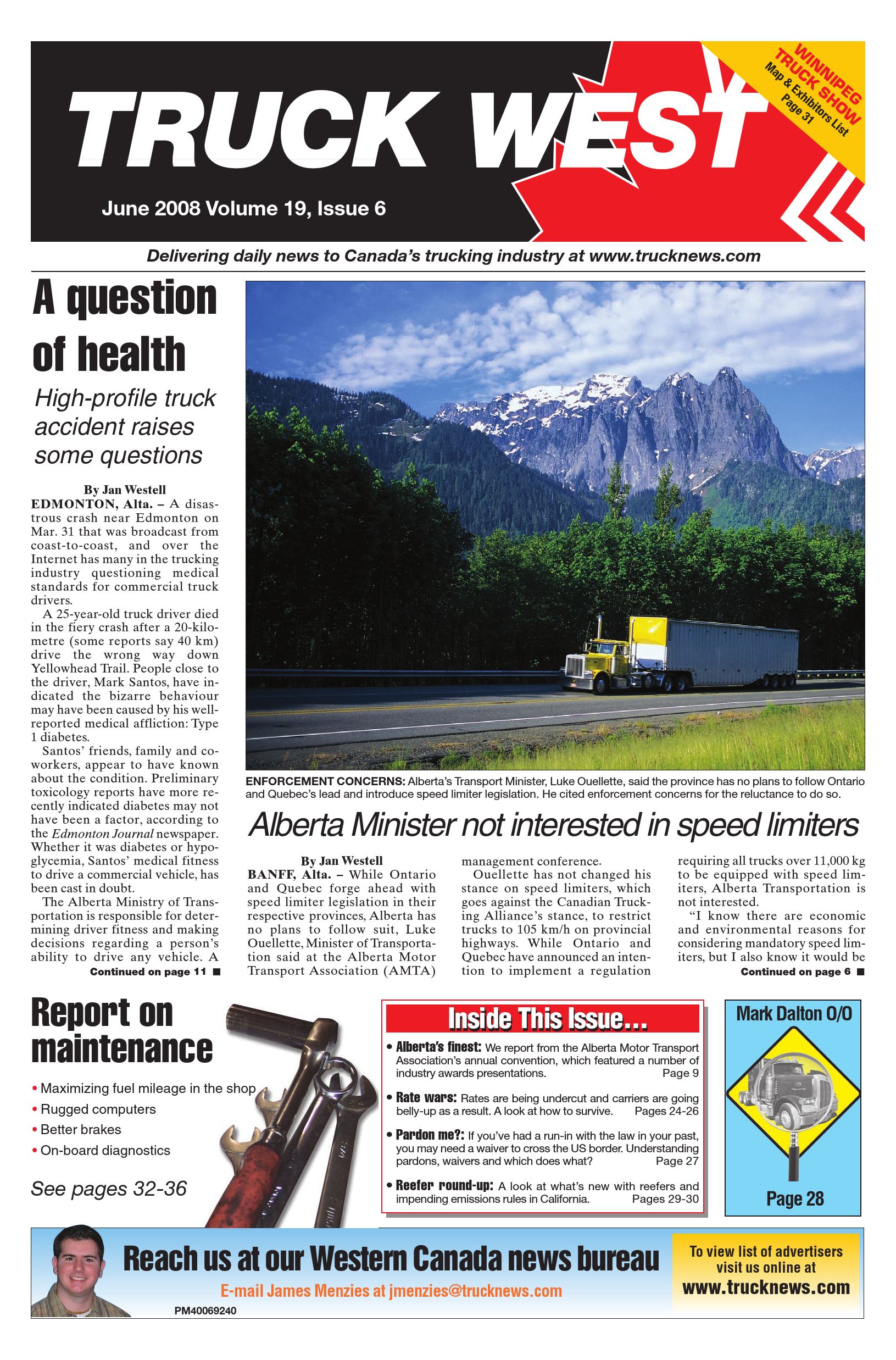 Truck News West – June 2008