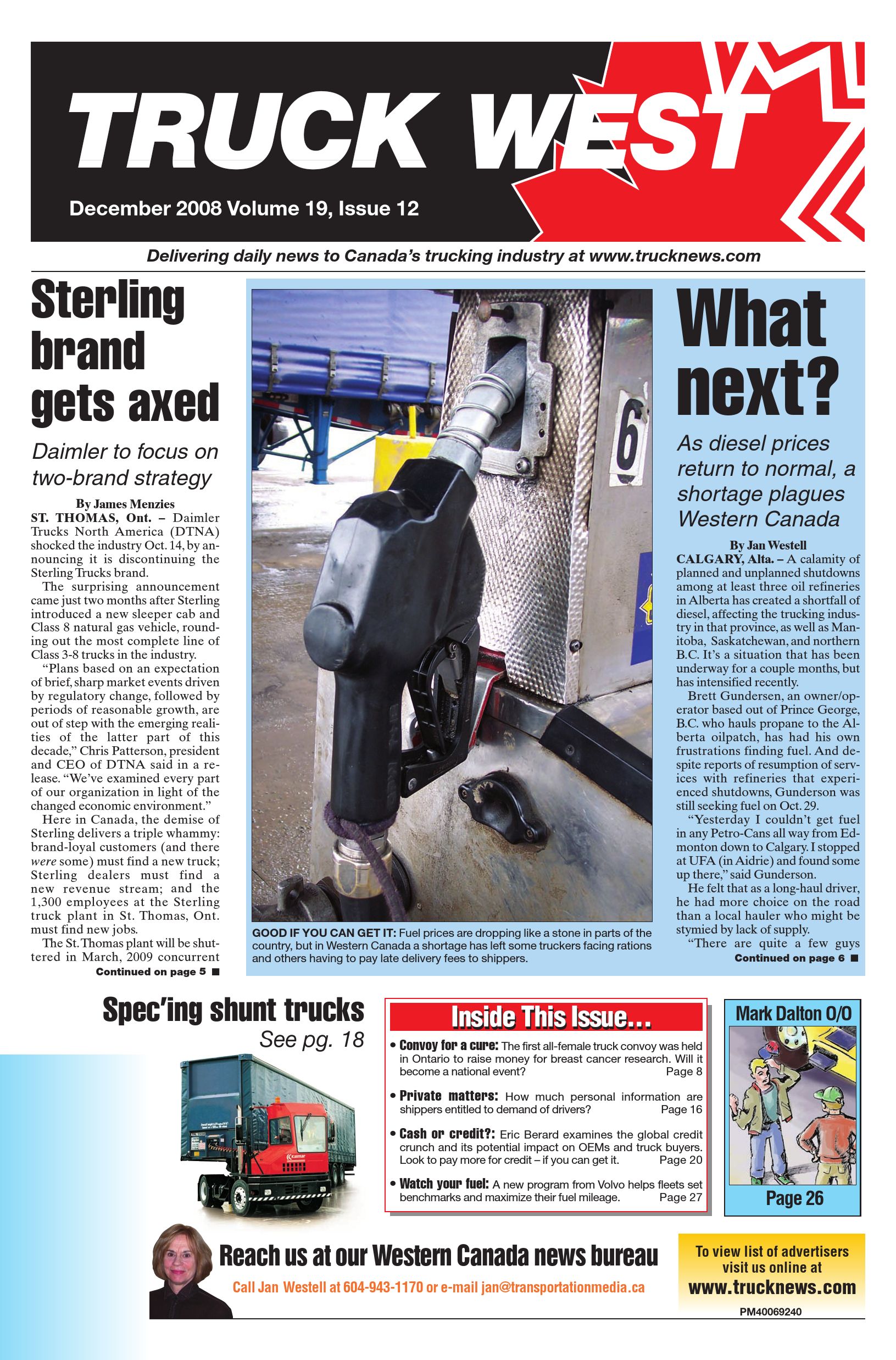 Truck News West – December 2008