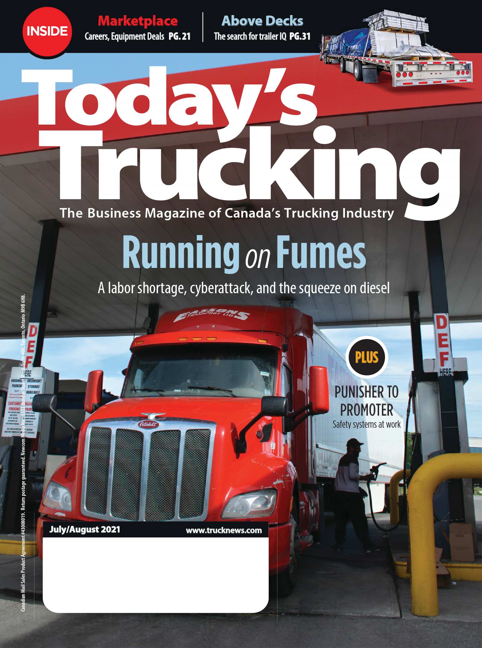 Today&rsquo;s Trucking – 1 juillet 2021