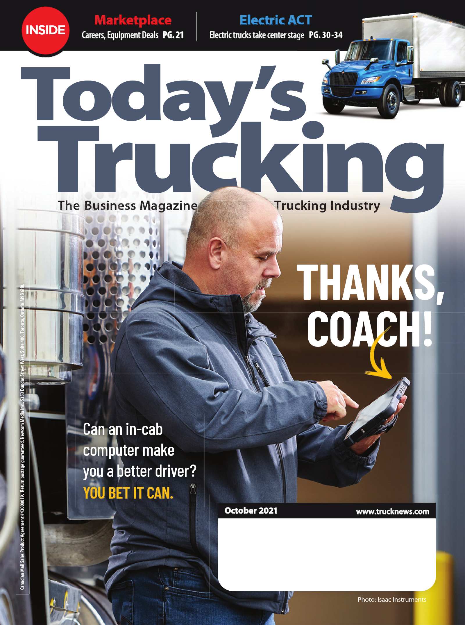 Today&rsquo;s Trucking – 1 octobre 2021