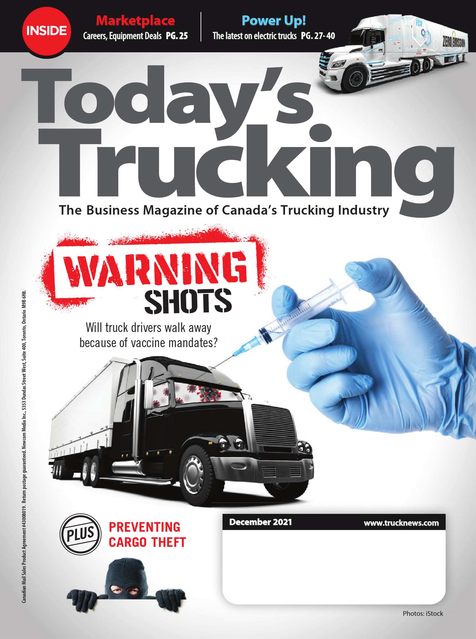 Today&rsquo;s Trucking – 1 décembre 2021
