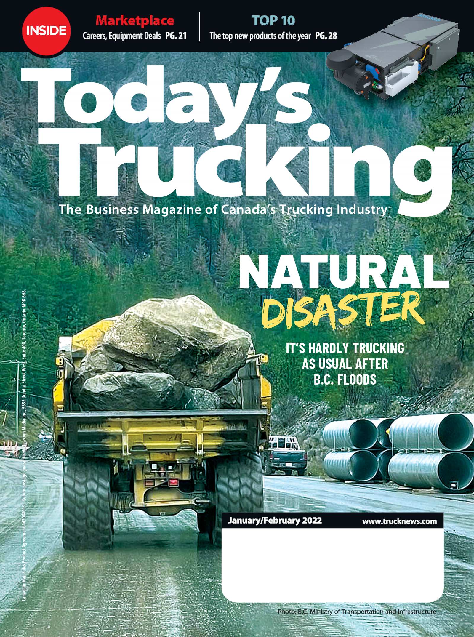 Today&rsquo;s Trucking – 1 janvier 2022