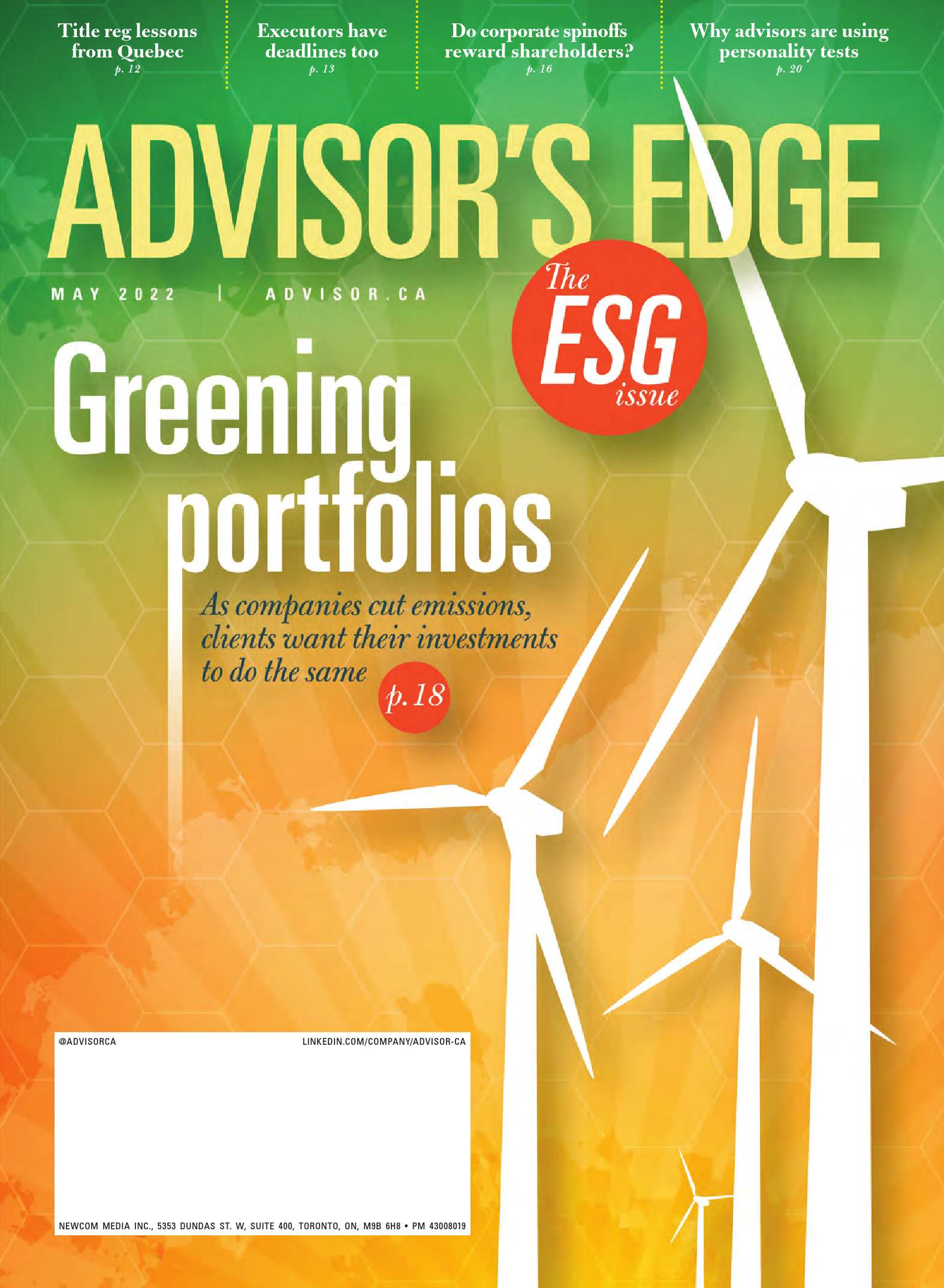 Advisor&rsquo;s Edge – 9 mai 2022