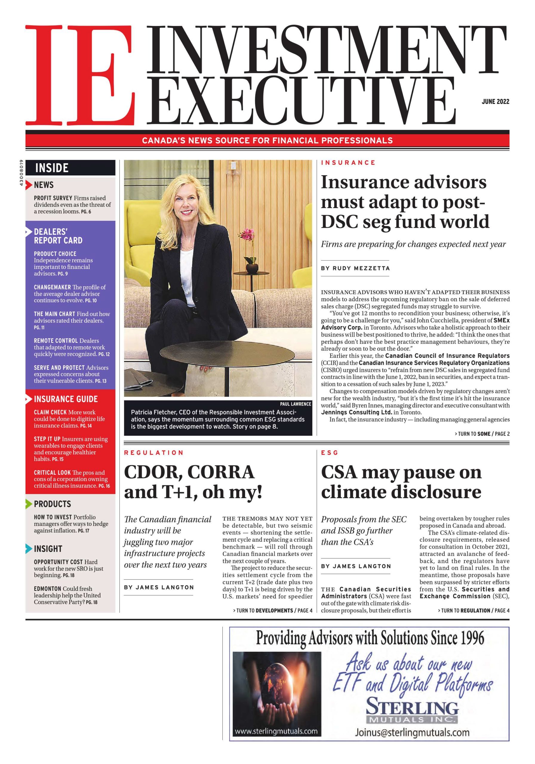 Investment Executive – 13 juin 2022