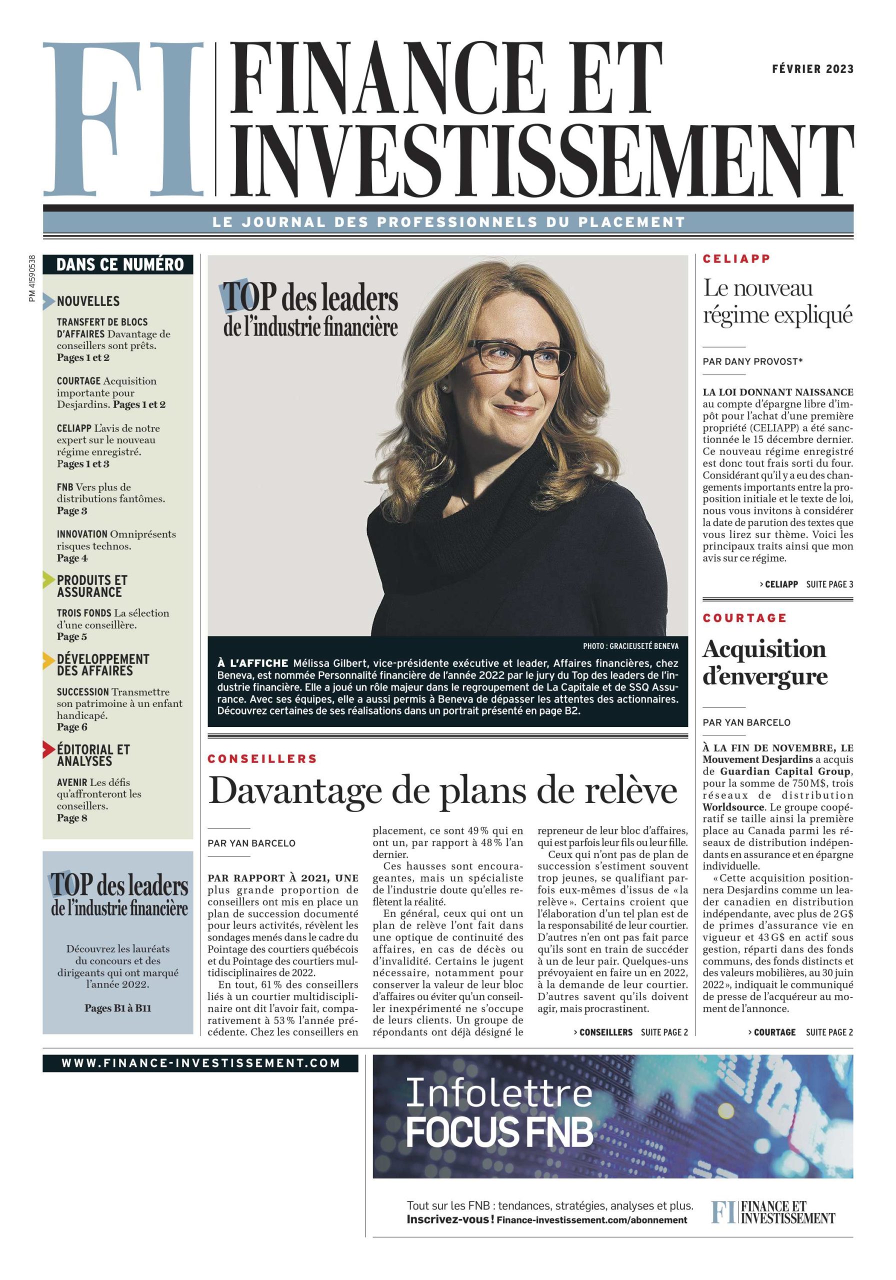 Finance et Investissement – 1 février 2023